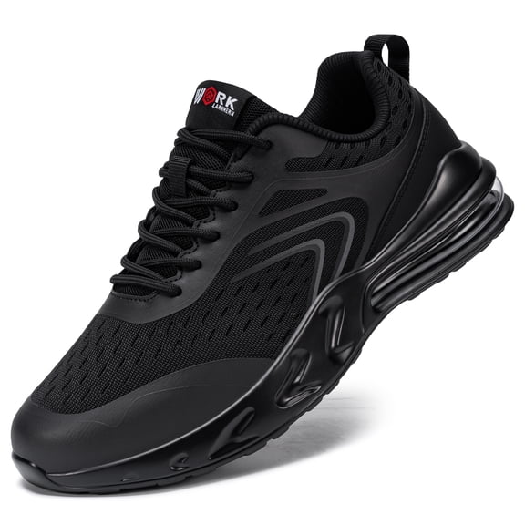 FENLERN Non Slip Chef Shoes for Men Work Shoe Kitchen Restaurant Walking Running Sneakers Black