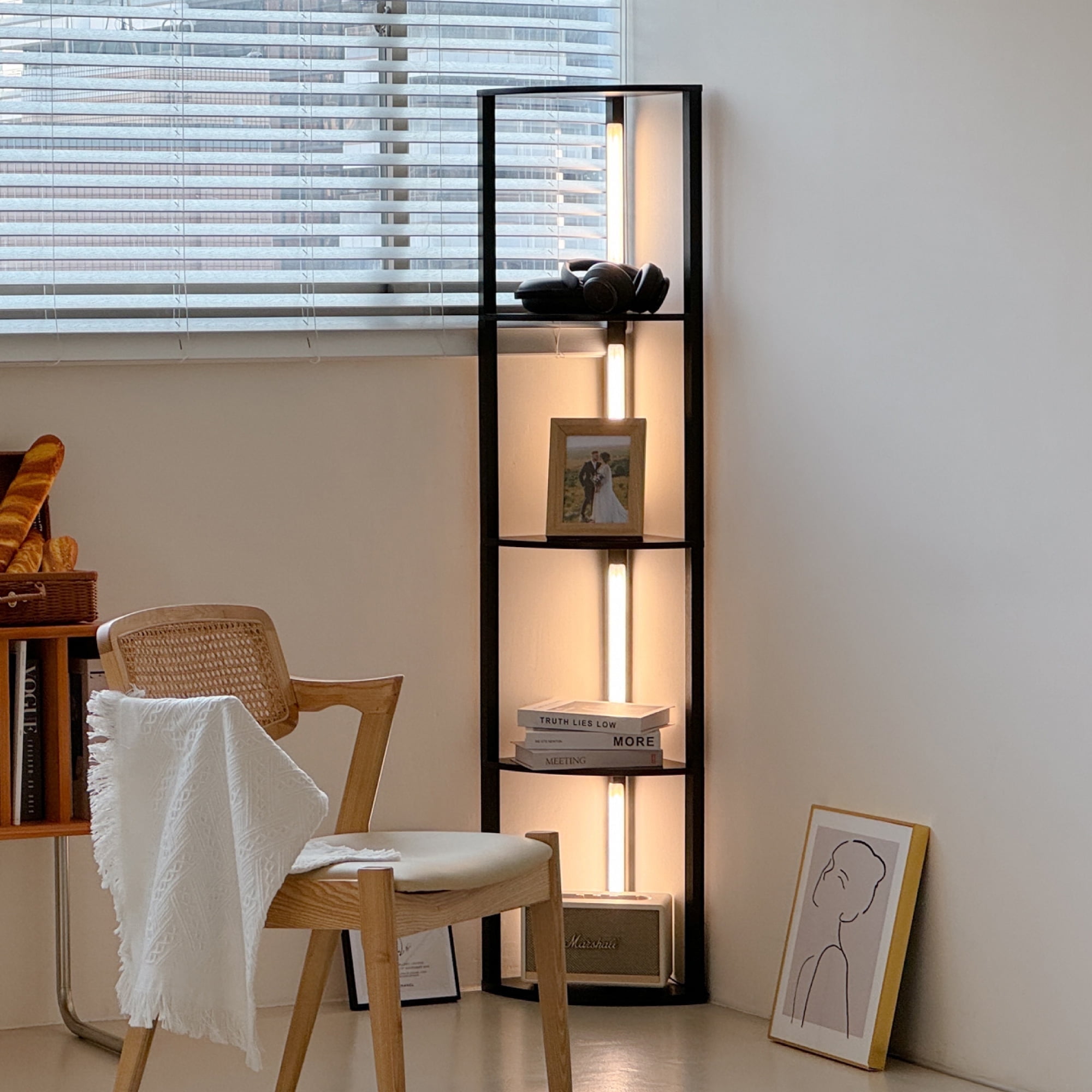 IlluminateCorner 5-Tier Shelf | Modern LED Corner Shelf - MyLampDepot –  lampdepot, image size:2000x2000