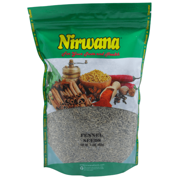 FENNEL SEED 16 OZ POUCH BY NIRWANA