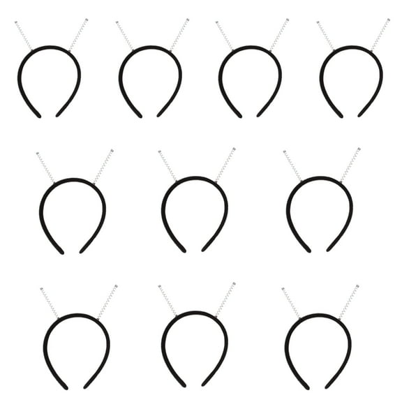 FENOHREFE 10Pcs Plain Headband Soft Hair Hoop Headbands with Spring Hair Hoop Plain Headband Soft Crafting