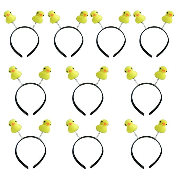 FENOHREFE 10lot Funny Ducks Headbands Cartoon Animal Hairband Makeup Wash Face Headwear for Costume Event and Casual Use