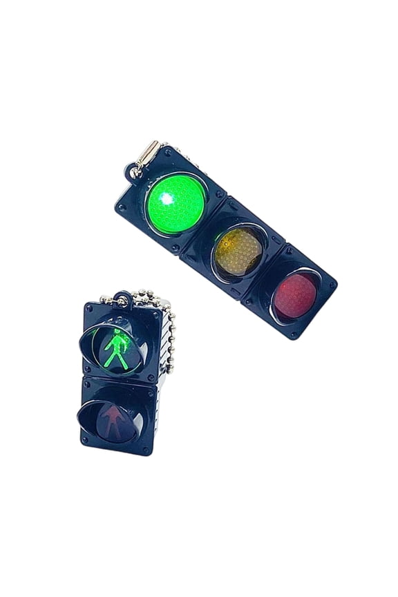 2pcs Set Fun And Eye Catching Transport Light Keychain Backpack Pendant Creative Designs Pendant for Key Enthusiasts