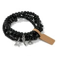 thumbnail image 1 of FENOHREFE 3x Fashionable Star And Moon Pendant Bracelets Set Beaded Wrist Band For Ladies Sturdy Crystal Alloy Wrist Chain, 1 of 7
