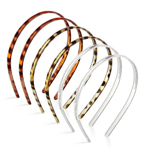 FENOHREFE 6pcs Elastic Lovely Headbands Comfortable Hair Hoop Elegant Girls Hairpiece for Everyday Use