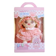 FENOHREFE 8’’ Simulation Ba-- Doll Reborns Toy Cotton Cloth Doll with DIY Hair Idol Dolls for Children Fans Collectible Doll G1ft