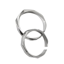 FENOHREFE Adjustable Sterlings Silver Couple Rings Light Shaped Secret Projection Rings Fashionable for Men and Women