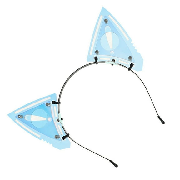 FENOHREFE Anime Cats Ear Headband for Halloween Popular Female Motorcyclist Hairhoop Role Playing Props Hairdband Costume Accessor