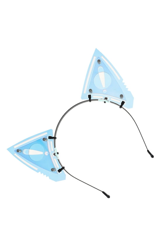 Anime Cats Ear Headband for Halloween Popular Female Motorcyclist Hairhoop Role Playing Props Hairdband Costume Accessor