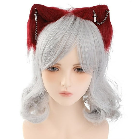 FENOHREFE Anime Maid Hairhoop Ear Headband Cosplay Costume Halloween Party Headpiece Girl Japanese Headwear