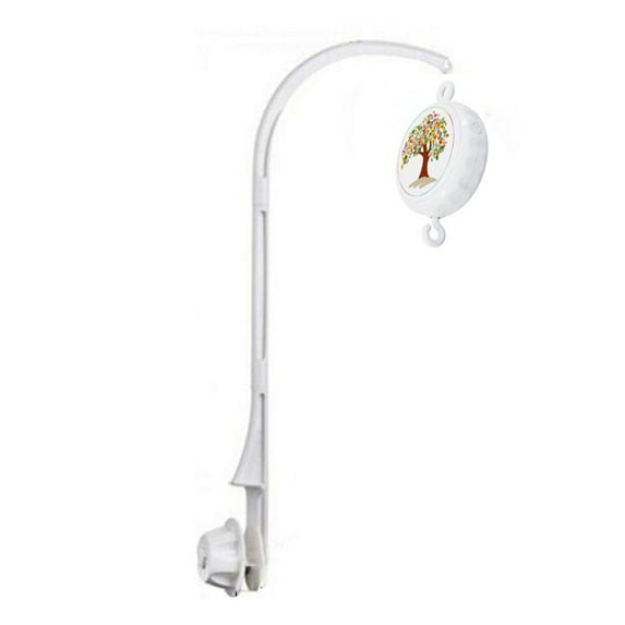 FENOHREFE Ba-- Bells and Frame Arm Bracket Ba-- Musical Crib Mobile Toy 24 Songs Move Battery Operated Music Box