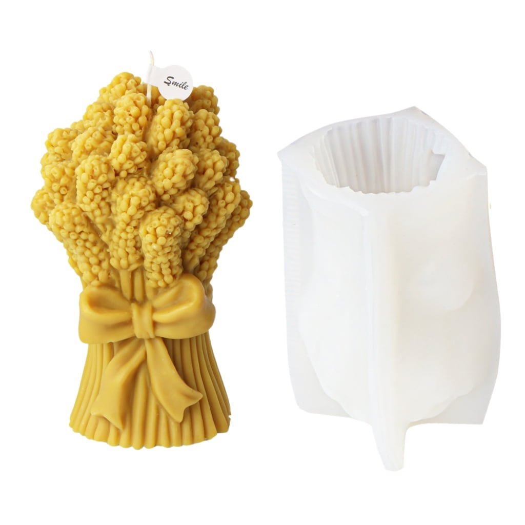 FENOHREFE Bowknot Bouquet Silicone Candle Mold Handmade Soap Mold Scented Candle Making Tool Resin Epoxy Casting Mold