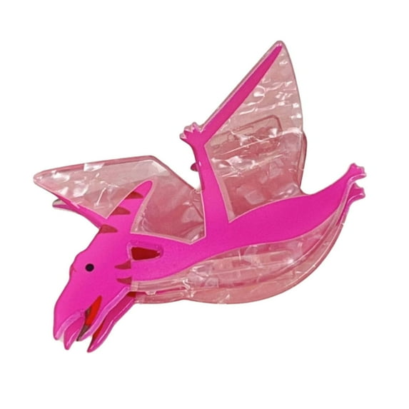 FENOHREFE Cartoon Dinosaur Hair Clip Unique Hairpin Funny Acrylic Hairpieces Friendly Hair Decoration for Fashion Enthusiast