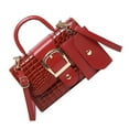 thumbnail image 1 of FENOHREFE Creative Alligator Embossed Crossbody and Handheld Bag Set PU Leather Shoulder Bags Handbag for Fashionable Ladies, 1 of 8