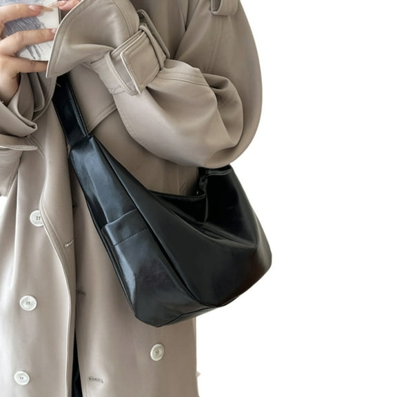 FENOHREFE Crossbody Sling Bag with Adjustable Strap Dumpling Bag PU Leather Shoulder Bag Underarm Bag for Women Work Travel Dating