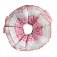 thumbnail image 1 of FENOHREFE Double Layer Ruffle Elastic Hair Ties Soft Comfortable Fabric Scrunchies Fashion Accessories for Women and Girls, 1 of 8