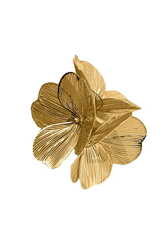 Elegant 3D Floral Rings for Women Vintage Styles with Waterfall Fishtail Designs and Stylish Diamonds Daily Use