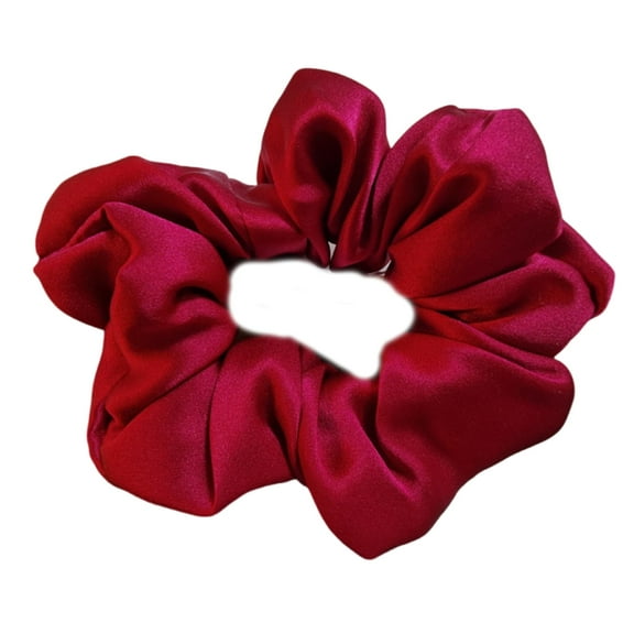 FENOHREFE Elegant Scrunchie Soft Silk Hair Tie for Women Elastic Ponytail Holder Comfortable Accessory for Various Hairstyles
