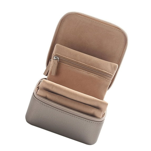 FENOHREFE Elegant Travel Accessory Storage Case with 6 Protective Multiple Pockets Home Accessory for Jewelry Organization