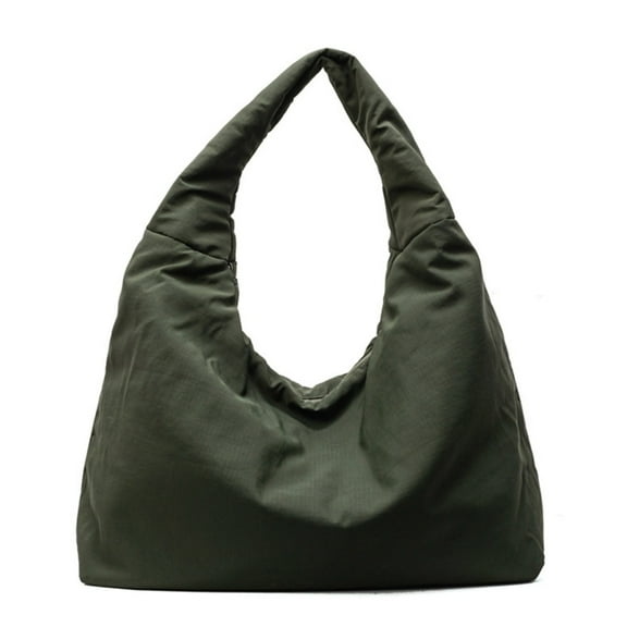 FENOHREFE Elegant Women's Nylon Shoulder Bag with Ample Space Slouchy Bags Handbag Underarm Purse for Work and Casual Travel Use