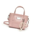 thumbnail image 1 of FENOHREFE Eye Catching PU Leather Shoulder Bag with Bows Pendant and Adjustable Strap Stylish Crossbody Bags for Modern Women, 1 of 8