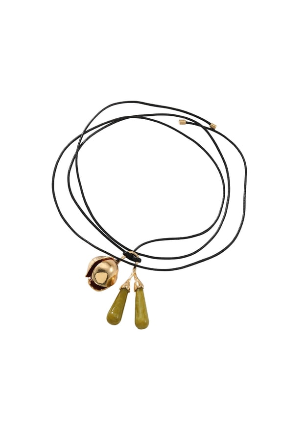 Fashion Bell Pendant Necklace with Adjustable Lanyard Pendant Necklace Perfect for Expressing Individuality Daily Life