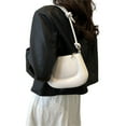 thumbnail image 1 of FENOHREFE Fashion Shoulder Bags Versatile Solid Color Underarm Bag PU Saddle Bag Handbag Bags Trendy Armpit Bag, 1 of 8