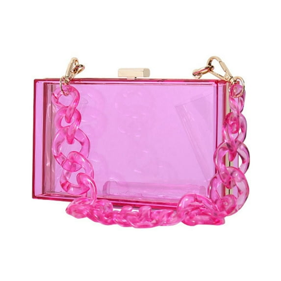 FENOHREFE Fashionable Clear Purse for Party Lovers Shoulder Bag Carry Your Items at Social Gatherings