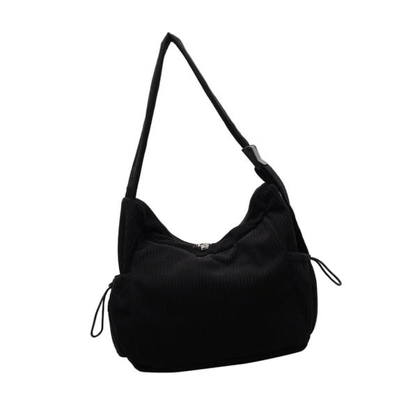 FENOHREFE Fashionable Corduroy Crossbody Bag for Women Large Capacity Shoulder Bags Satchel Purse for Shopping and Travel