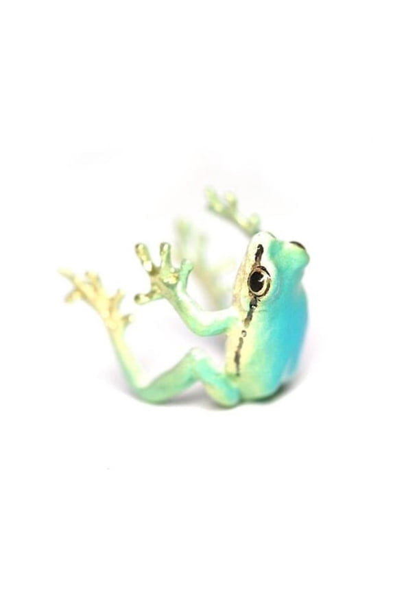 Fashionable Frog Rings Adjustable Open Rings High Polish Alloy Jewelry for Men and Women Stylish Party Ornament