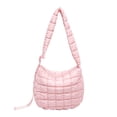 thumbnail image 1 of FENOHREFE Fashionable Lightweight Shoulder Bag with Quilted Padded Multipurpose Zippered Puffer Underarm Handbag Purse for Women, 1 of 8
