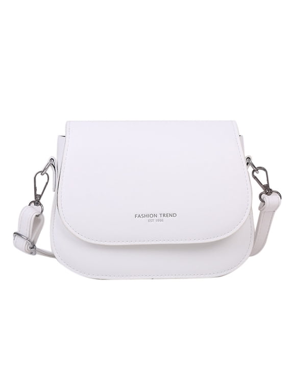 Fashionable Solid Color Shoulder Bag for Ladies PU Leather Crossbody Purse for Phone Cosmetic Storage Flip Cover Bag