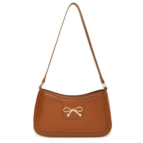 FENOHREFE Fashionable Women's PU Leather Shoulder Bag Unique Bowknot Designs Travel Shopping Work Underarm Bags for Any Occasion