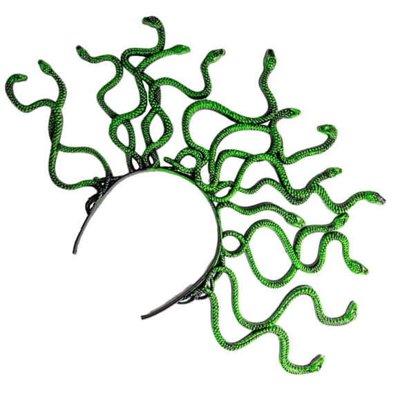 FENOHREFE Hairbands Halloween Photo Booth Props Metallic Snake Headbands Party Headpiece Crowns Headbands for Music Festivals