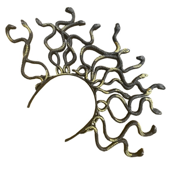 FENOHREFE Hairbands Halloween Photo Booth Props Metallic Snake Headbands Party Headpiece Crowns Headbands for Music Festivals