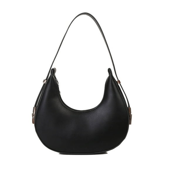 FENOHREFE Half Bags Leather Handbags Shoulder Bags for Girl Women Carry Purse Underarm Bag Trendy Armpit Bag Fashion Bag