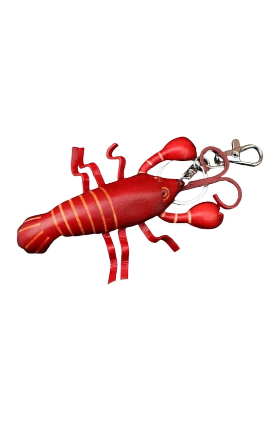 Genuine Leather Lobster Keychain Crafted From Cowhides For Unique Styles And Durability Ideal For Fashion Enthusiasts