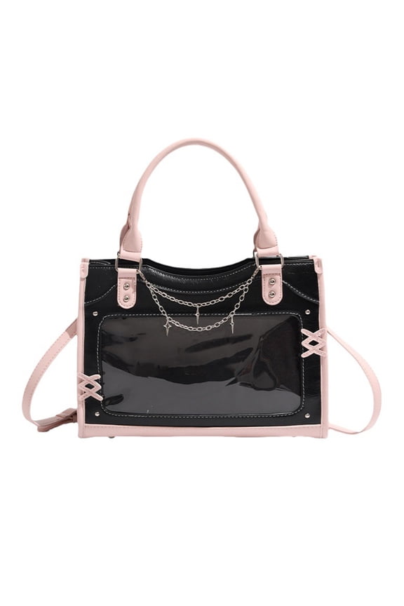 Harajuku Itabag Shoulder Bag Transparent Pocket Messenger Bag Women's Ita Bag Crossbody Bag Handbag Satchel for Womens