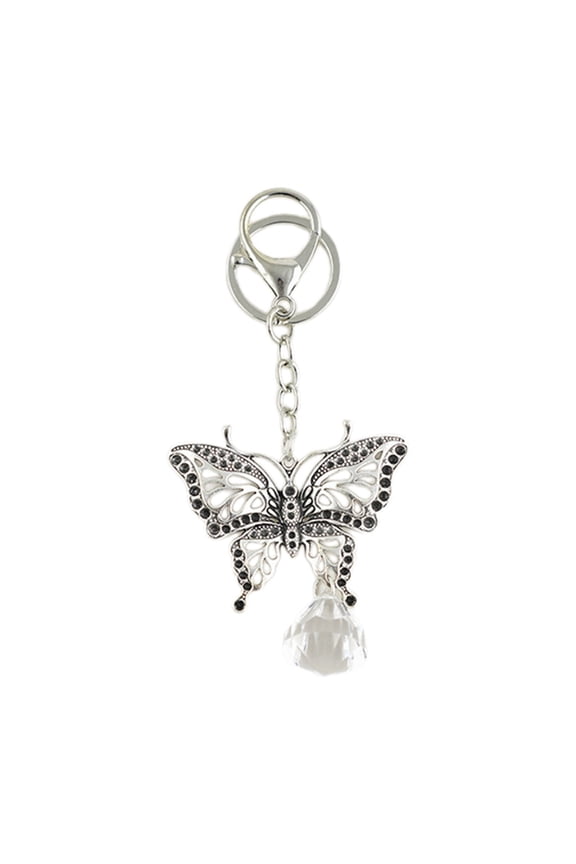 Hollow Butterfly Charm Keychains Sweet Cool Pendant Car Keyring Backpack Decoration Fashion Jewelry for Women Girls