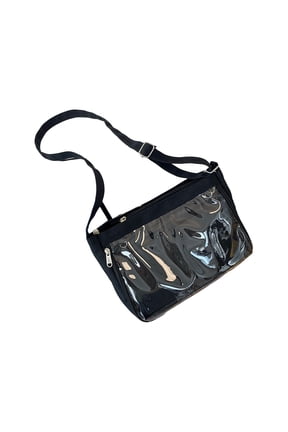 Japanese School Girl Itabag with Clear Window Canvas Crossbody Bag Anime Pin Display Handbag Book Bag for Women