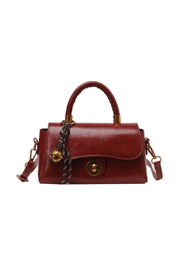 Ladies' Crossbody Bag with Adjustable Strap Practical PU Leather Shoulder Handba for Work Shopping and Social Event