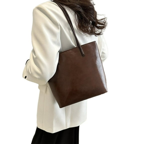 FENOHREFE Large Capacity Bag for Women Girls PU Leather Handbag Fashion Shoulder Bag Shopping Dating Bag Female Underarm Bag