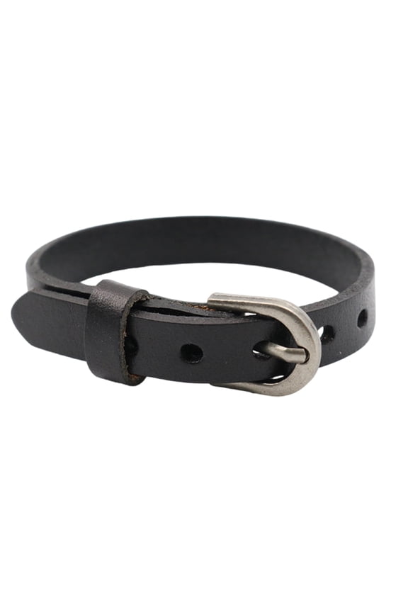 Leather Wristband Hand Jewelry Wrist Jewelry Stylish Wristband Unique Bead Bracelet Leather Strap Bracelet for Woman Man