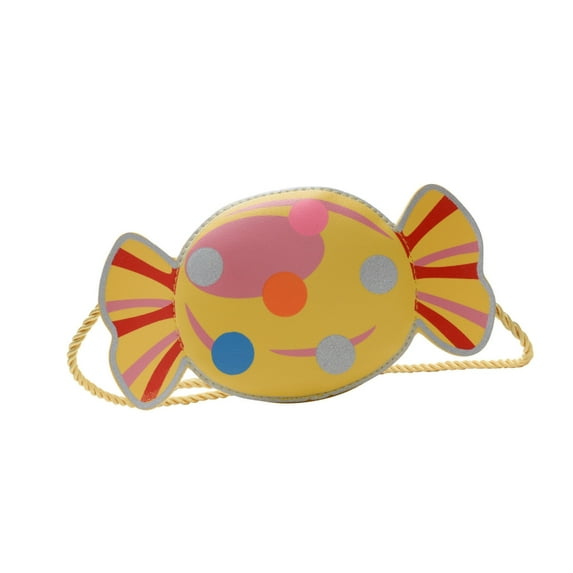 FENOHREFE Mini Yellow Candy Shaped Bag for Girls Trendy Crossbody Purse Casual Shoulder Purse Satchel for Shopping and Travel