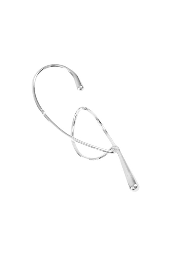 Modern Geometric Ear Bone Clip for Women Distinctive Metal Twist Line Without Piercing Jewelry Statement Pieces