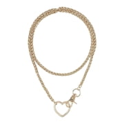 FENOHREFE Multi Layer Cuban Chain Necklace Versatile Y Designs Necklace Multi Layer Cuban Chains for Edgy Streetwear Look