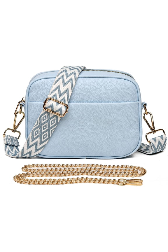 PU Crossbody Bag Casual Camera Bag With Trendy Colorful Shoulder Strap Satchel Purse For Photography Enthusiasts