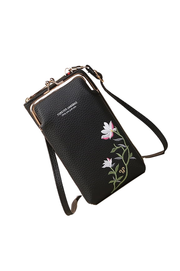 Phone Bag Stylish Wallet Purse with Kiss Lock for Women Who Value Both Fashion and Functionality