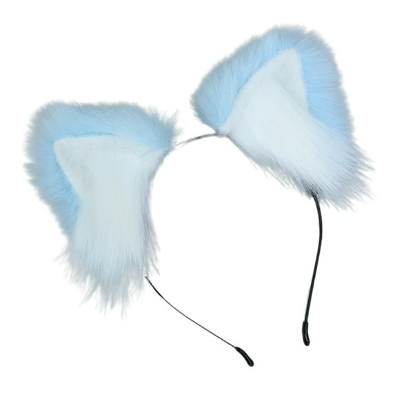 FENOHREFE Plush Cats Ears Headbands Anime Costume Headwear Lovely Animal Ear Hair Hoop for Parties Weddings Cosplay