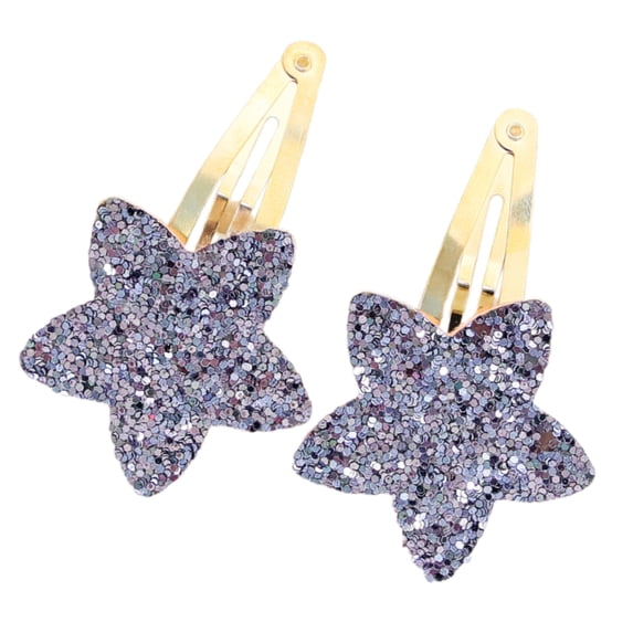 FENOHREFE Popular Glitters Star Hairpin Side Clip Barrettes Hair Clip Women Hair Accessories Side Pin for Girls Kids Hair Decors