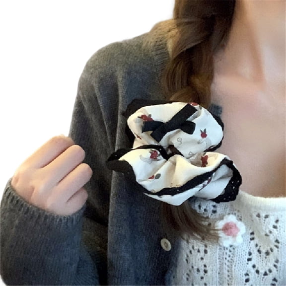 FENOHREFE Princess Scrunchies Multi Layer Hair Tie Lacework Hair Rings Enchanting Multi Layer Hair Tie Hair Rope for Girl